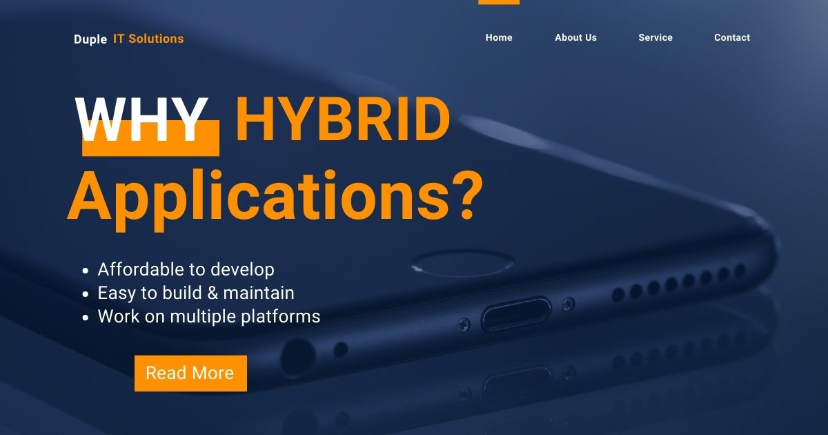 why hybrid app- Duple it